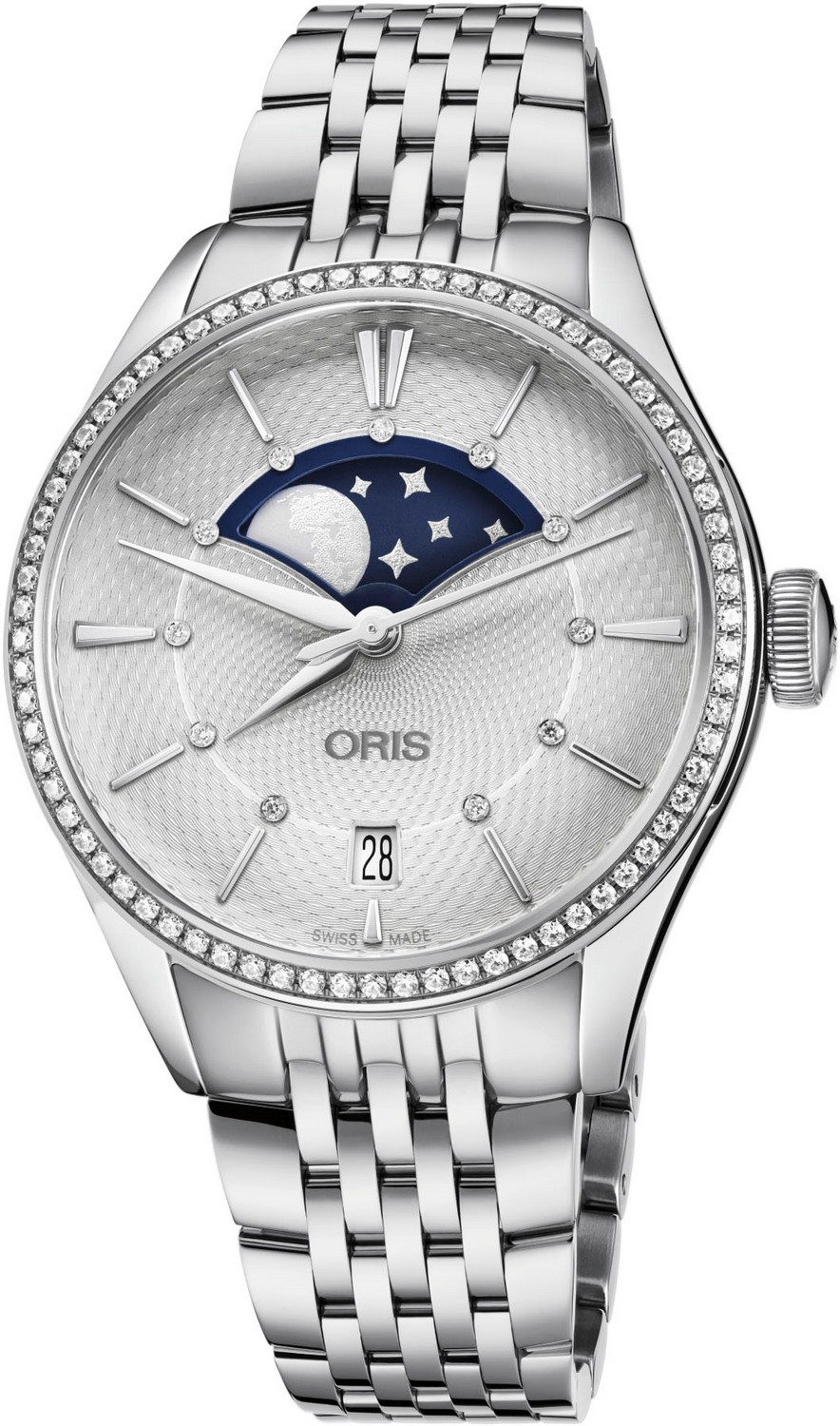 ORIS ARTELIER Женские швейцарские часы, автоматический механизм, сталь, 36 мм